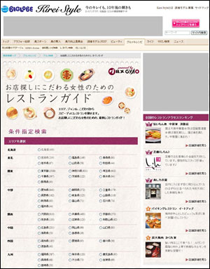 お店探しにこだわる女性のためのレストランガイド