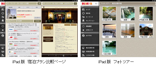 「旅比較ねっと」iPad版