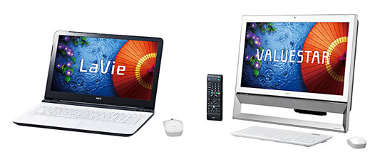 ノートパソコン「LaVie GタイプS」とデスクトップパソコン「VALUESTAR G タイプS」